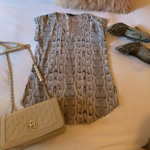 Express Snakeskin Top
